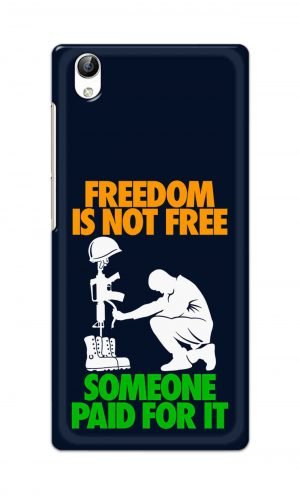 For Vivo Y51 Ptinted Mobile Case Back Cover Pouch (Freedom Is Not Free)