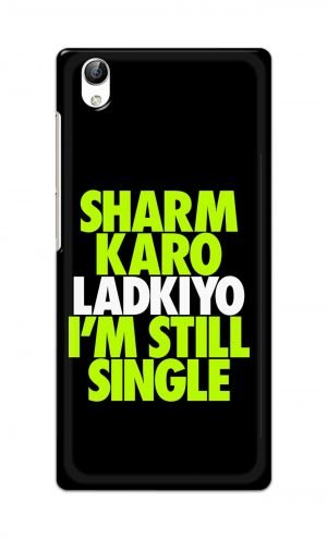 For Vivo Y51 Ptinted Mobile Case Back Cover Pouch (Sharm Karo Ladkiyon)
