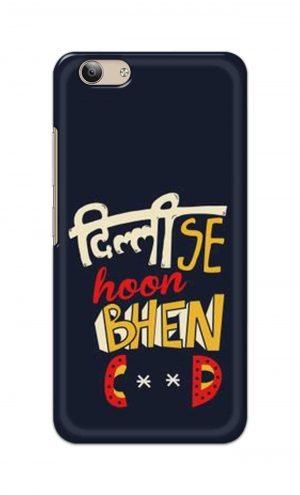 For VivoY53 Ptinted Mobile Case Back Cover Pouch (Dilli Se Hoon)