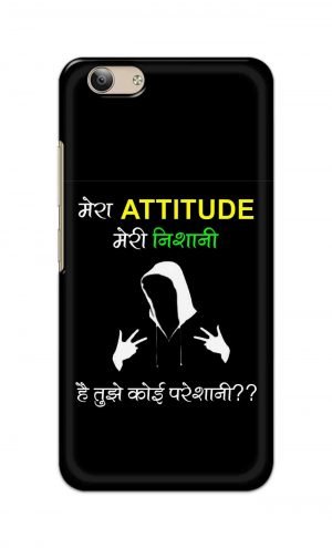 For VivoY53 Ptinted Mobile Case Back Cover Pouch (Mera Attitude Meri Nishani)