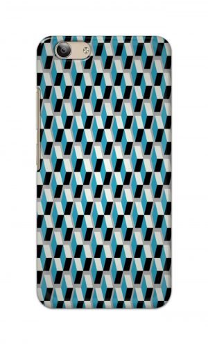 For VivoY53 Ptinted Mobile Case Back Cover Pouch (Diamonds Pattern)