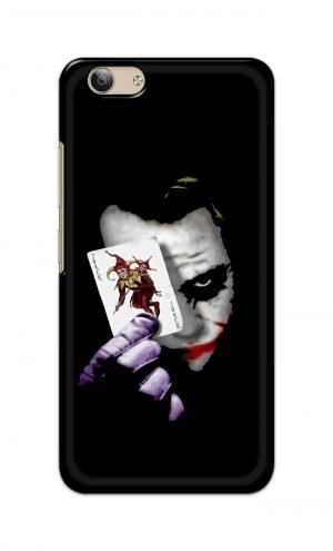 For VivoY53 Ptinted Mobile Case Back Cover Pouch (Joker Card In Hand)