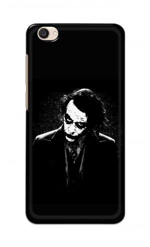 For Vivo Y55 Ptinted Mobile Case Back Cover Pouch (Joker Black And White)