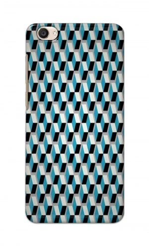 For Vivo Y55 Ptinted Mobile Case Back Cover Pouch (Diamonds Pattern)