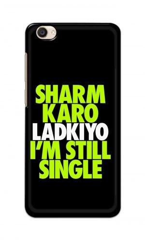 For Vivo Y55 Ptinted Mobile Case Back Cover Pouch (Sharm Karo Ladkiyon)