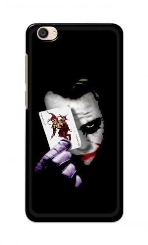 For Vivo Y55 Ptinted Mobile Case Back Cover Pouch (Joker Card In Hand)