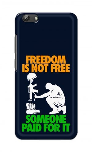For Vivo Y69 Ptinted Mobile Case Back Cover Pouch (Freedom Is Not Free)