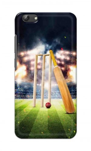 For Vivo Y69 Ptinted Mobile Case Back Cover Pouch (Cricket Bat Ball)