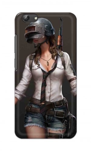 For Vivo Y69 Ptinted Mobile Case Back Cover Pouch (Pubg Girl)