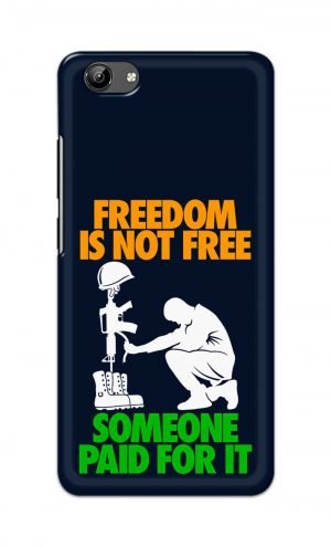 For Vivo Y71 Ptinted Mobile Case Back Cover Pouch (Freedom Is Not Free)