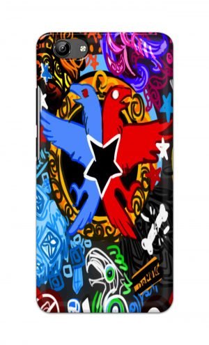 For Vivo Y71 Ptinted Mobile Case Back Cover Pouch (Colorful Eagle)