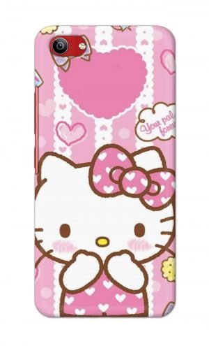 For Vivo Y81i Ptinted Mobile Case Back Cover Pouch (Hello Kitty Pink)