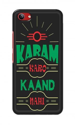 For Vivo Y81i Ptinted Mobile Case Back Cover Pouch (Karam Karo Kaand Nahi)