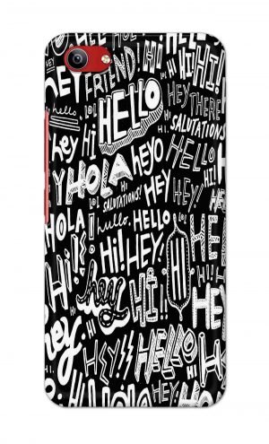For Vivo Y81i Ptinted Mobile Case Back Cover Pouch (Black And White Graffiti)