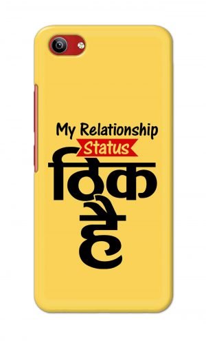 For Vivo Y81i Ptinted Mobile Case Back Cover Pouch (My Relationship Status)