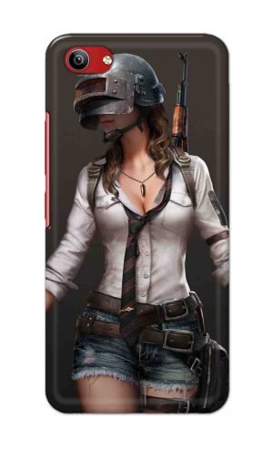 For Vivo Y81i Ptinted Mobile Case Back Cover Pouch (Pubg Girl)