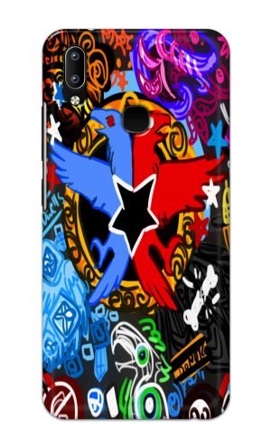For Vivo Y91 Y93 Y95 Ptinted Mobile Case Back Cover Pouch (Colorful Eagle)