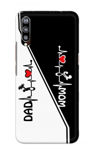 For Vivo Z1x Ptinted Mobile Case Back Cover Pouch (Mom Dad)