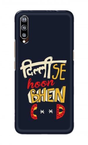 For Vivo Z1x Ptinted Mobile Case Back Cover Pouch (Dilli Se Hoon)