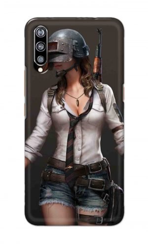 For Vivo Z1x Ptinted Mobile Case Back Cover Pouch (Pubg Girl)