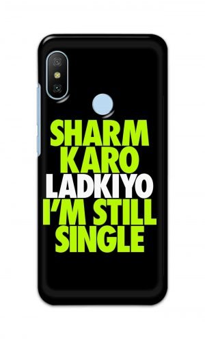 For Xiaomi Redmi Mi A2 Printed Mobile Case Back Cover Pouch (Sharm Karo Ladkiyon)