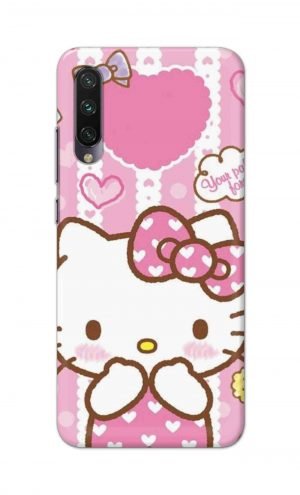 For Xiaomi Redmi Mi A3 Printed Mobile Case Back Cover Pouch (Hello Kitty Pink)