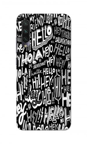 For Xiaomi Redmi Mi A3 Printed Mobile Case Back Cover Pouch (Black And White Graffiti)