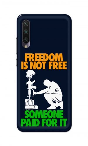 For Xiaomi Redmi Mi A3 Printed Mobile Case Back Cover Pouch (Freedom Is Not Free)