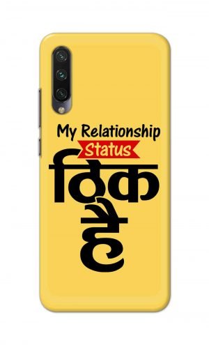 For Xiaomi Redmi Mi A3 Printed Mobile Case Back Cover Pouch (My Relationship Status)