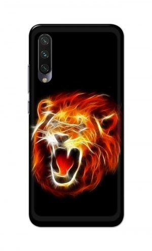 For Xiaomi Redmi Mi A3 Printed Mobile Case Back Cover Pouch (Lion Fire)