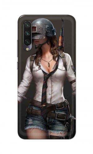 For Xiaomi Redmi Mi A3 Printed Mobile Case Back Cover Pouch (Pubg Girl)