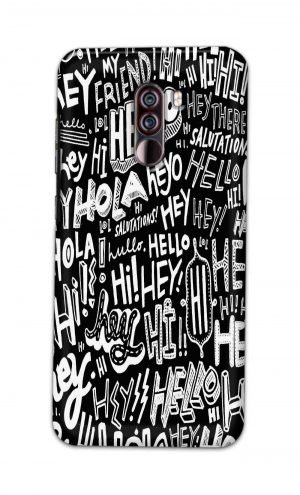 For Xiaomi Redmi Poco F1 Printed Mobile Case Back Cover Pouch (Black And White Graffiti)
