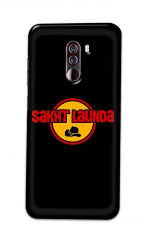 For Xiaomi Redmi Poco F1 Printed Mobile Case Back Cover Pouch (Sakht Launda)