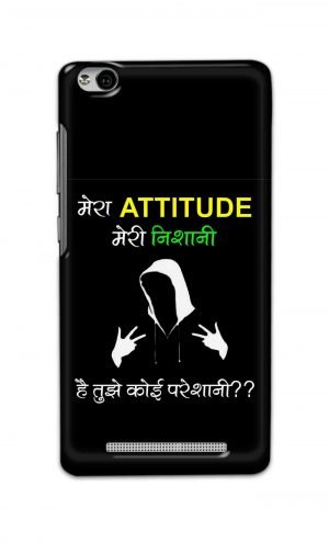 For Xiaomi Redmi 3s Printed Mobile Case Back Cover Pouch (Mera Attitude Meri Nishani)