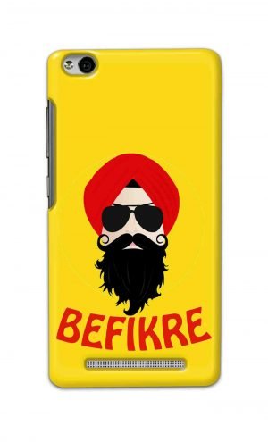 For Xiaomi Redmi 3s Printed Mobile Case Back Cover Pouch (Sardar Ji Befikre)