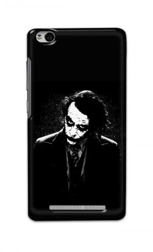 For Xiaomi Redmi 3s Printed Mobile Case Back Cover Pouch (Joker Black And White)