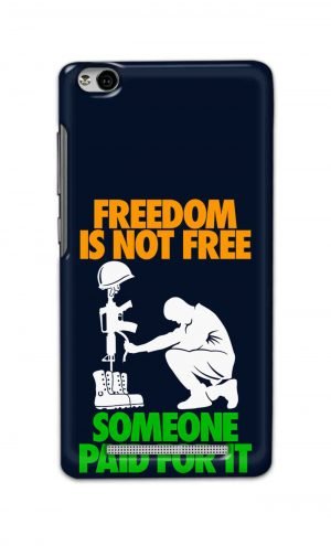 For Xiaomi Redmi 3s Printed Mobile Case Back Cover Pouch (Freedom Is Not Free)