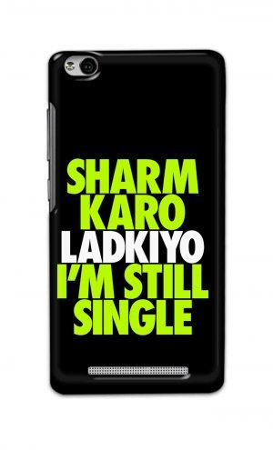 For Xiaomi Redmi 3s Printed Mobile Case Back Cover Pouch (Sharm Karo Ladkiyon)