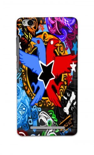 For Xiaomi Redmi 3s Printed Mobile Case Back Cover Pouch (Colorful Eagle)