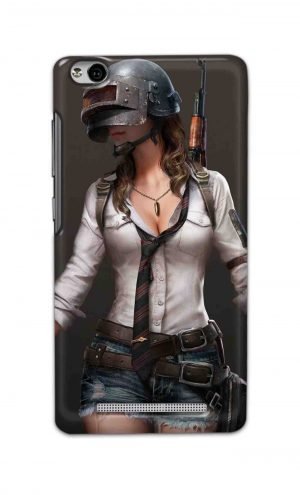 For Xiaomi Redmi 3s Printed Mobile Case Back Cover Pouch (Pubg Girl)