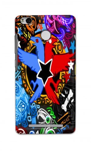 For Xiaomi Redmi 3s Prime Printed Mobile Case Back Cover Pouch (Colorful Eagle)