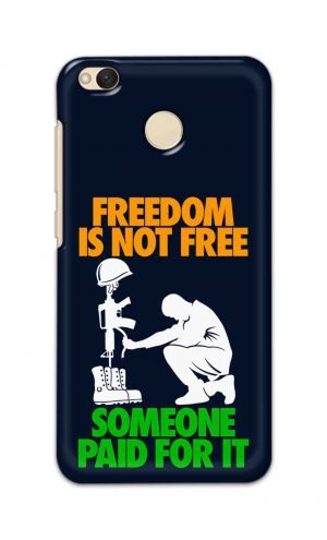 For Xiaomi Redmi 4 Printed Mobile Case Back Cover Pouch (Freedom Is Not Free)