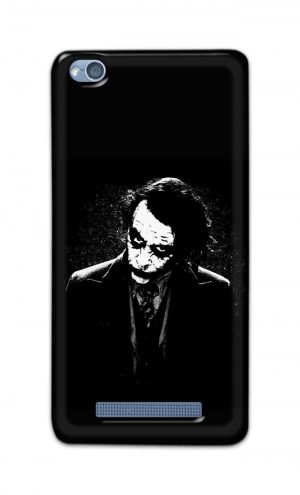 For Xiaomi Redmi 4a Printed Mobile Case Back Cover Pouch (Joker Black And White)