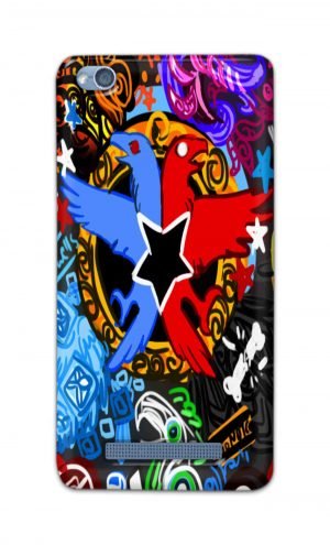 For Xiaomi Redmi 4a Printed Mobile Case Back Cover Pouch (Colorful Eagle)