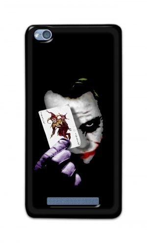 For Xiaomi Redmi 4a Printed Mobile Case Back Cover Pouch (Joker Card In Hand)