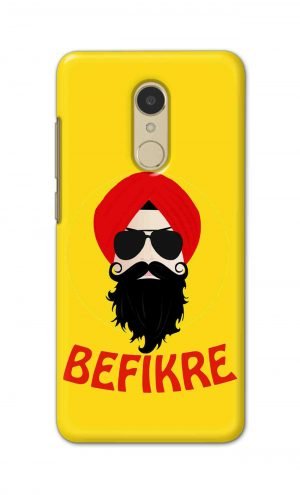 For Xiaomi Redmi 5 Printed Mobile Case Back Cover Pouch (Sardar Ji Befikre)