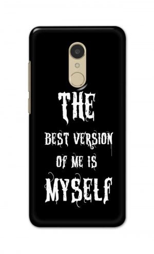 For Xiaomi Redmi 5 Printed Mobile Case Back Cover Pouch (The Best Version Of Me)