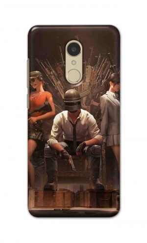 For Xiaomi Redmi 5 Printed Mobile Case Back Cover Pouch (Pubg Sitting)