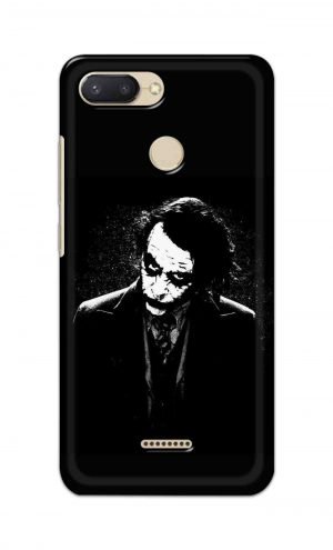 For Xiaomi Redmi 6 Printed Mobile Case Back Cover Pouch (Joker Black And White)