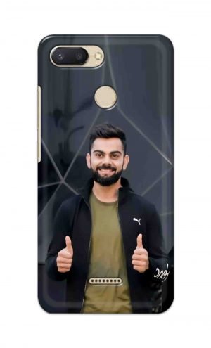 For Xiaomi Redmi 6 Printed Mobile Case Back Cover Pouch (Virat Kohli)